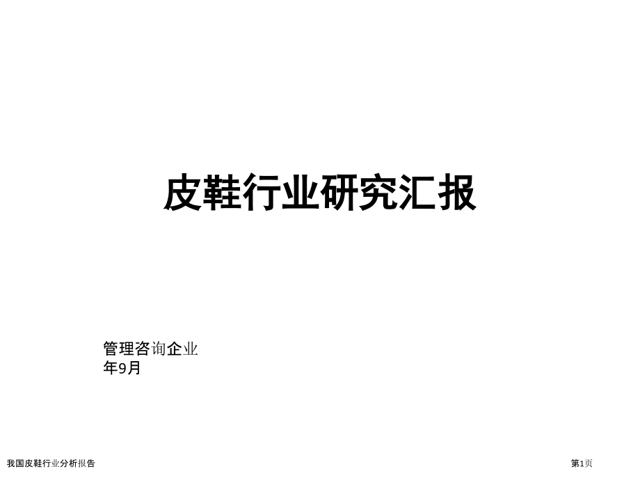 我国皮鞋行业分析报告.pptx_第1页