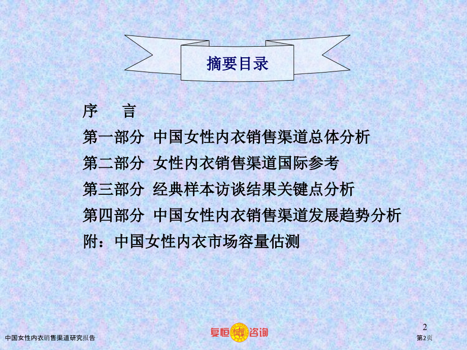 中国女性内衣销售渠道研究报告.pptx_第2页