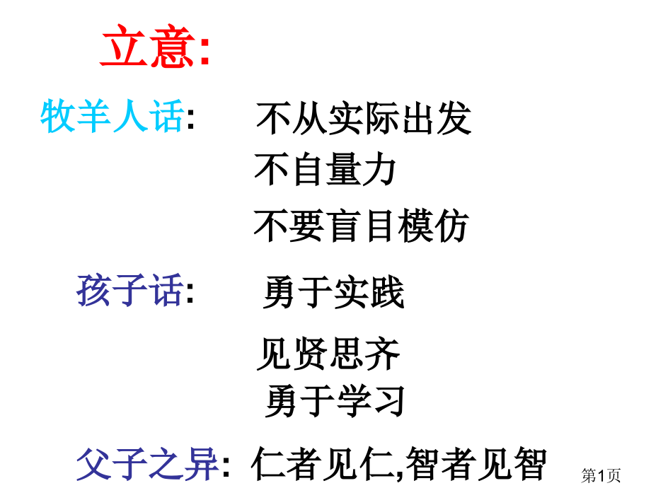 中考材料作文审题立意辅导省名师优质课获奖课件市赛课一等奖课件.ppt_第1页