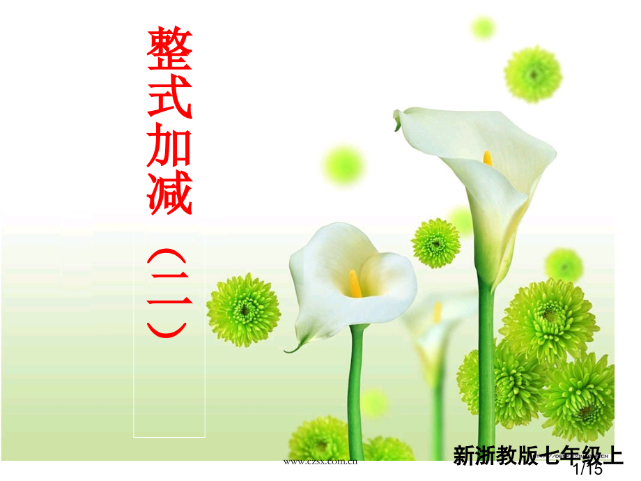 4.6整式的加减(2)市公开课获奖课件省名师优质课赛课一等奖课件.ppt_第1页