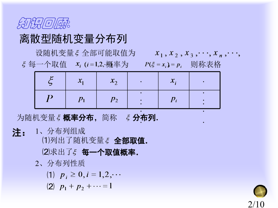 1.1离散型随机变量的分布列(三)市公开课获奖课件省名师优质课赛课一等奖课件.ppt_第2页