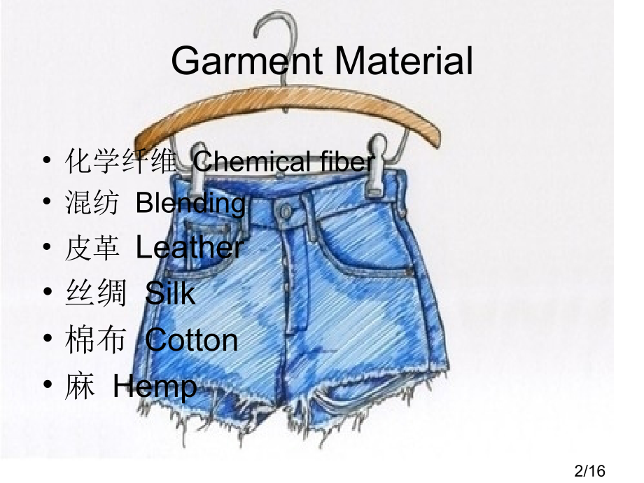 服装面料的专业英语词汇市公开课一等奖百校联赛优质课金奖名师赛课获奖课件.ppt_第2页