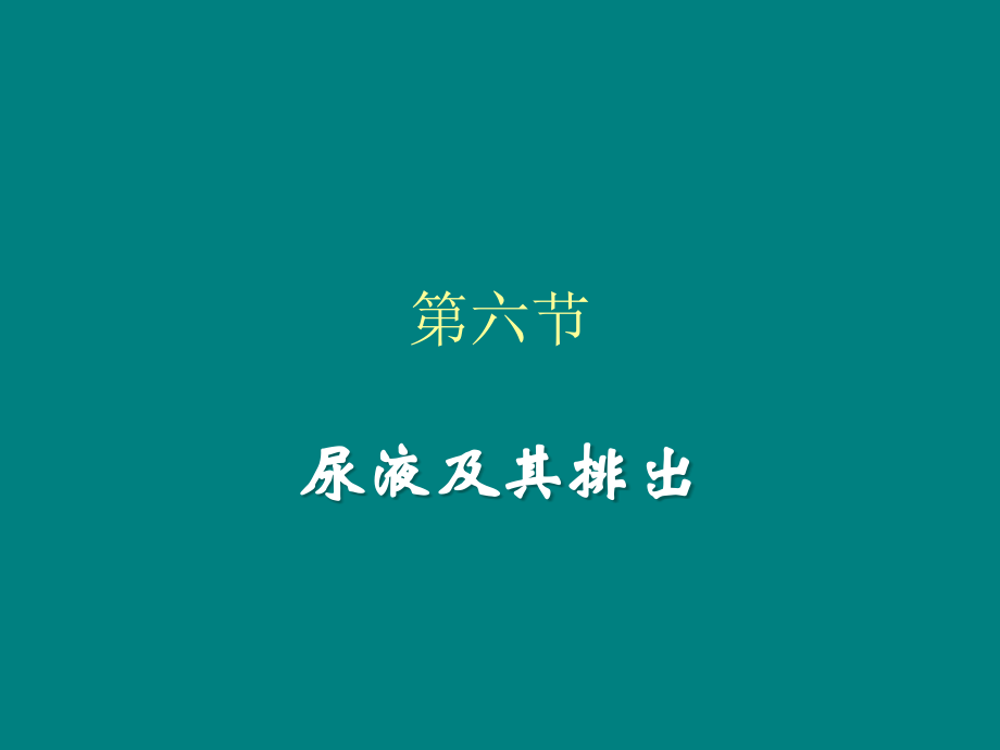 生理学尿液的排出.ppt_第1页