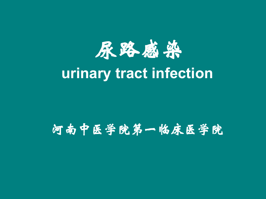 尿路感染(教学).ppt_第1页