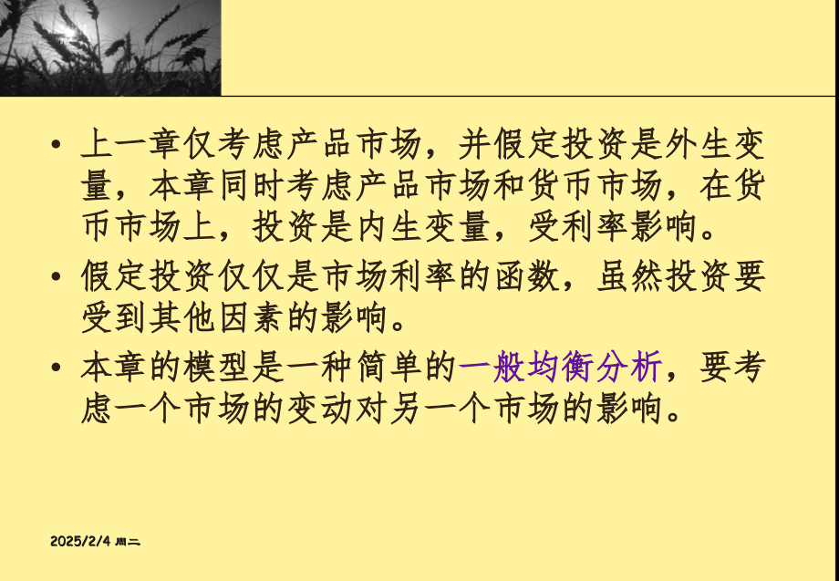 第四讲产品市场和货币市场的一般均衡.pptx_第2页