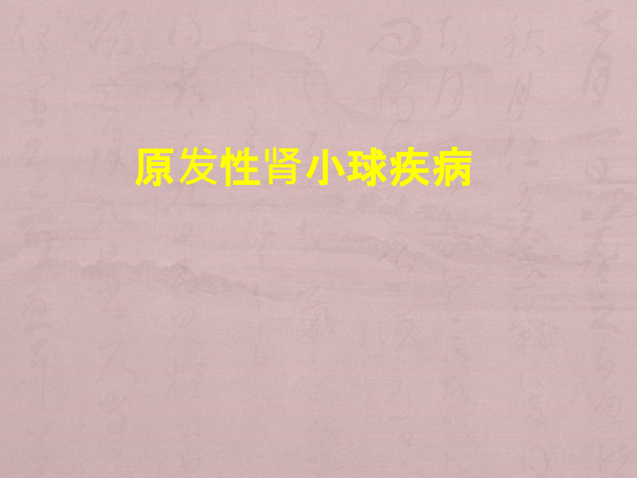 原发性肾小球肾炎PPT课件.ppt_第1页