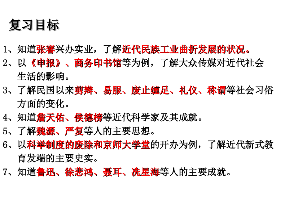 中国近代经济社会生活科技思想文化复习使用PPT课件.ppt_第2页