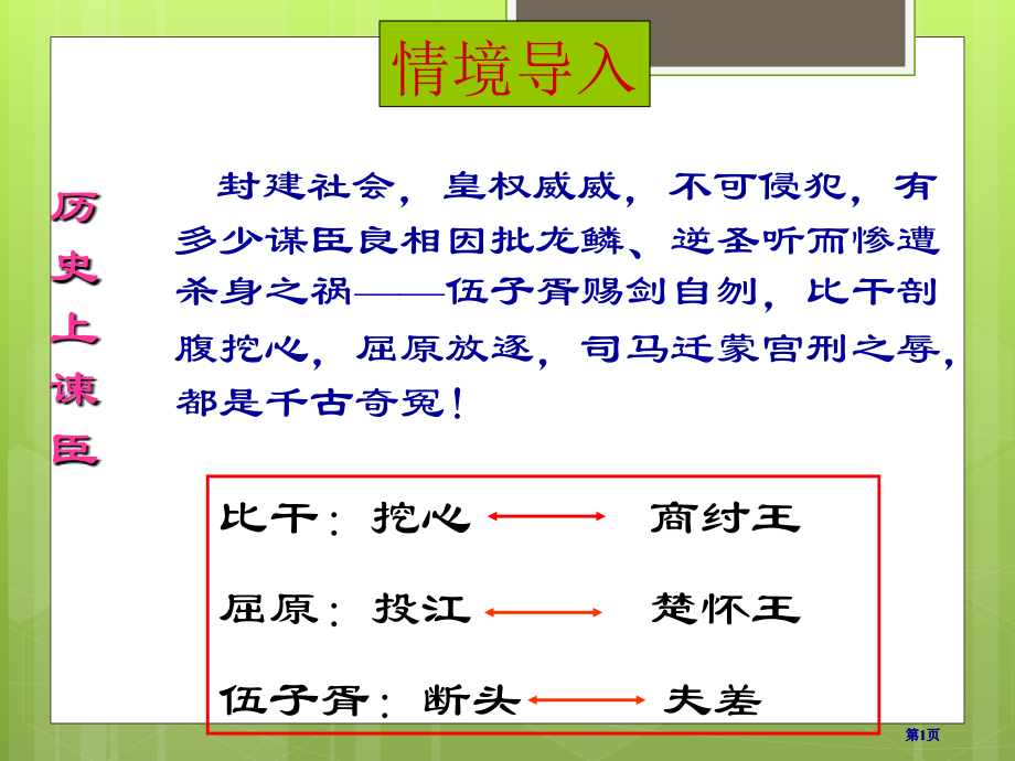 邹忌讽齐王纳谏ppt公开课一等奖优质课大赛微课获奖课件.pptx_第1页