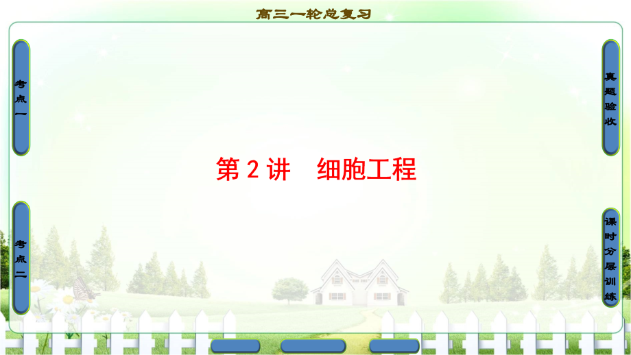 高三生物人教版一轮复习选修3细胞工程.pptx_第1页
