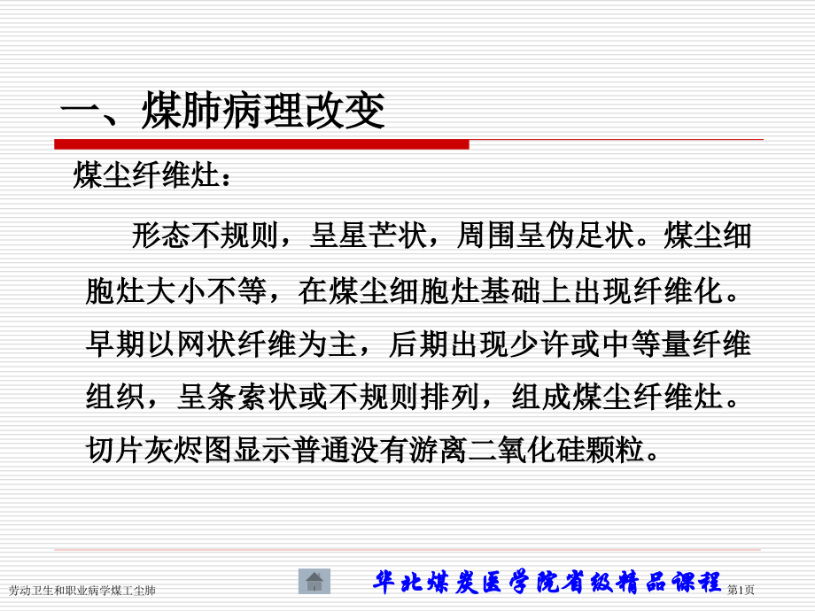 劳动卫生和职业病学煤工尘肺专家讲座.pptx_第1页