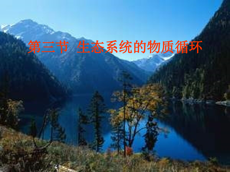 鄂教版科学九上生态系统的物质交换相关.pptx_第1页