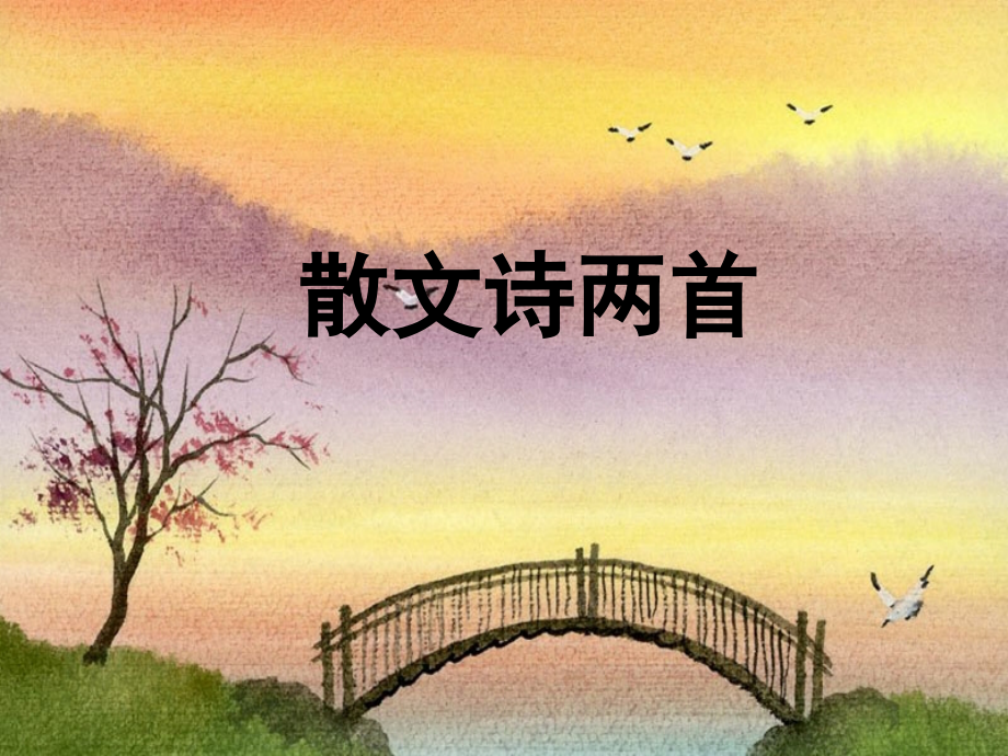 语文24散文诗金色花荷叶母亲.pptx_第1页