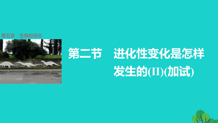 高中生物-第五章-第二节-进化性变化是怎样发生的课件2-浙科版必修.pptx_第1页