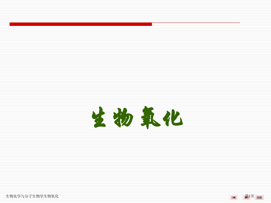 生物化学与分子生物学生物氧化专家讲座.pptx_第1页