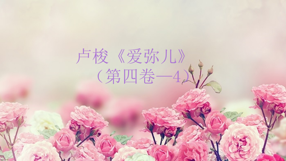 精读卢梭爱弥儿十三.pptx_第1页