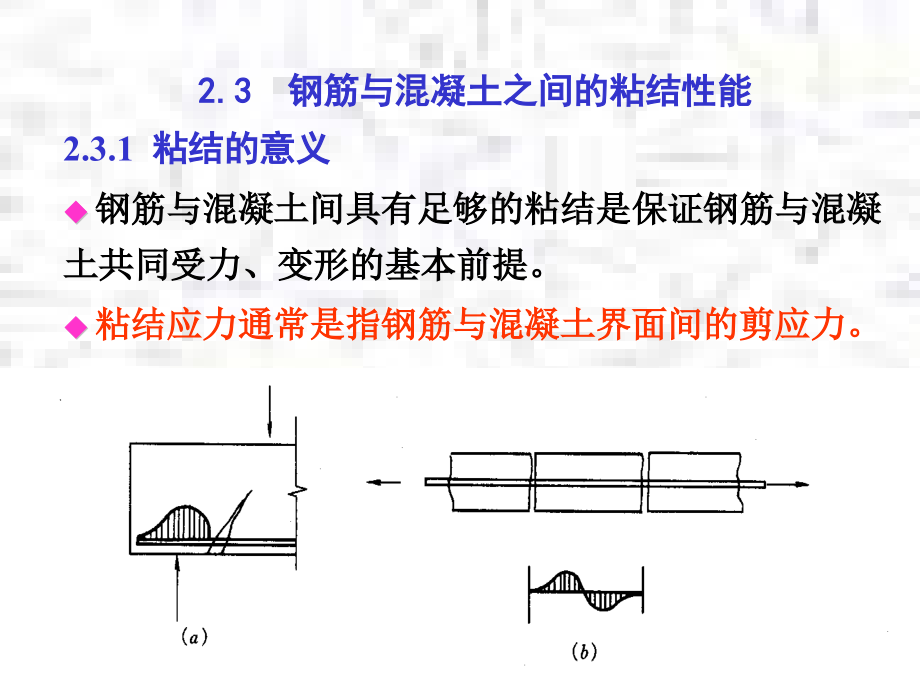 钢筋混凝土钢筋与混凝土的粘结性能.pptx_第1页