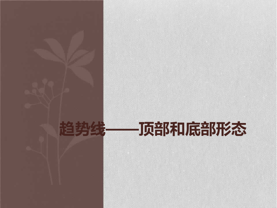 趋势线——头肩底头肩顶形态.pptx_第1页