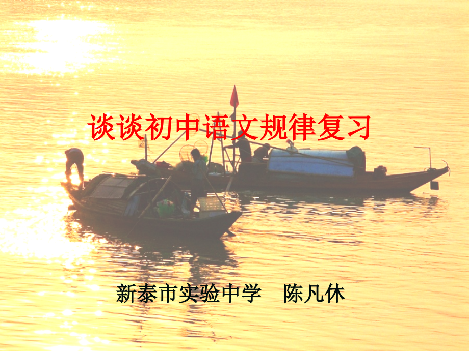 谈谈初中语文规律复习.pptx_第1页
