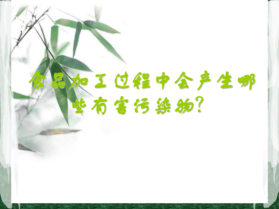 食品加工中形成的污染物检测技术.pptx_第2页