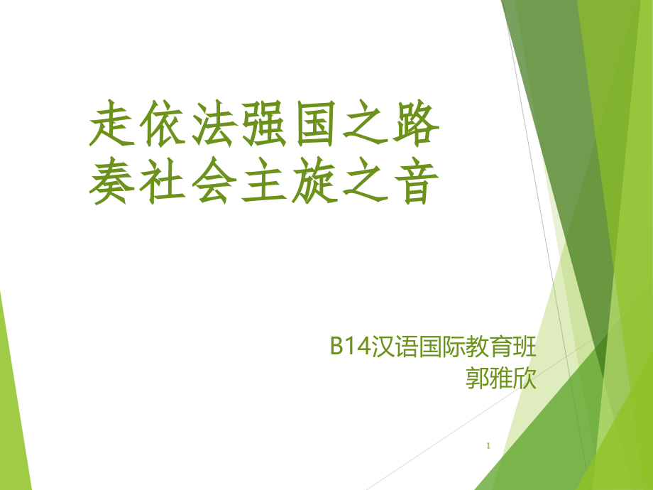 走依法强国之路奏社会主旋之音资料.pptx_第1页