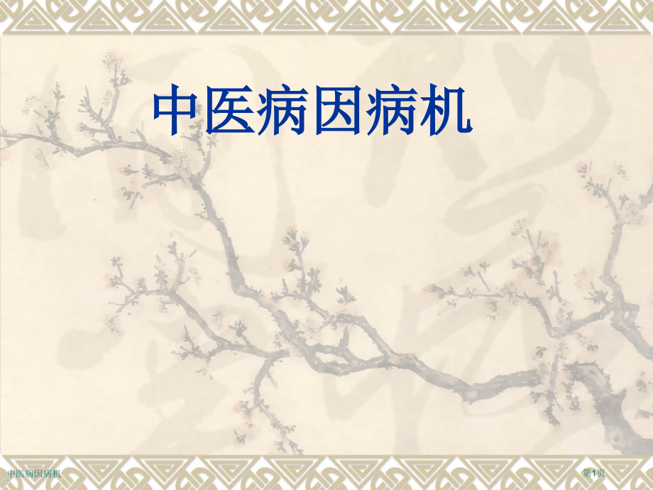 中医病因病机专家讲座.pptx_第1页