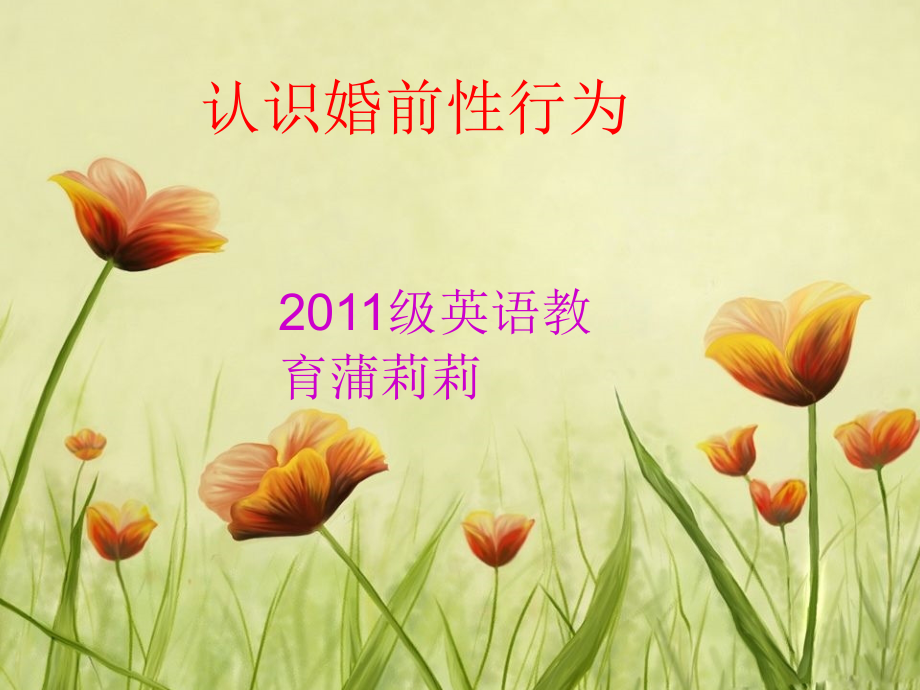 认识婚前性行为.pptx_第1页