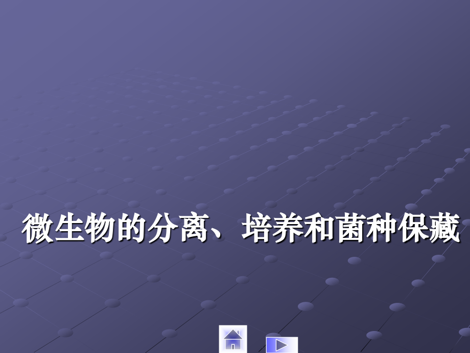 微生物的分离-培养和菌种保藏.pptx_第1页