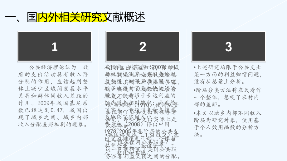 公共经济学论文城乡各阶层公共支出受益归宿之测与政策建议.pptx_第2页