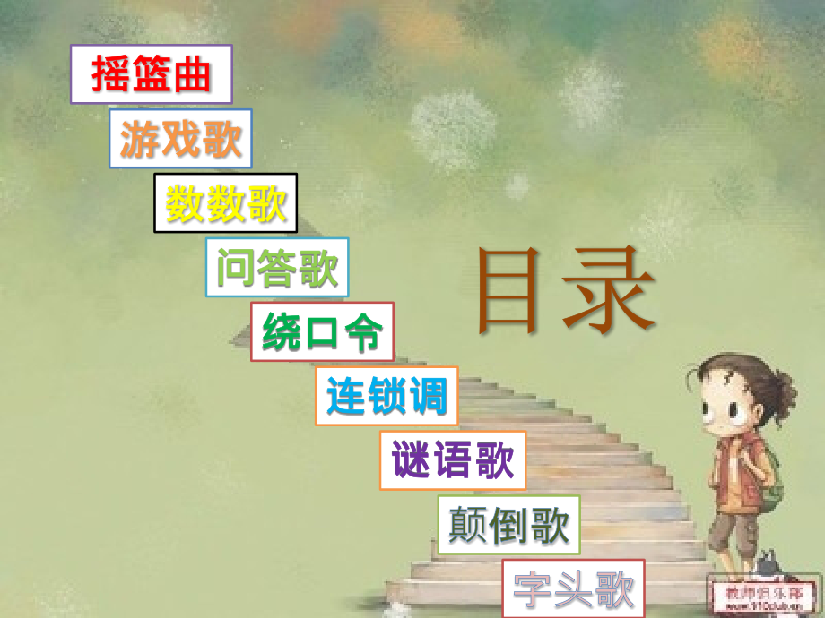 儿童文学儿歌集.pptx_第1页