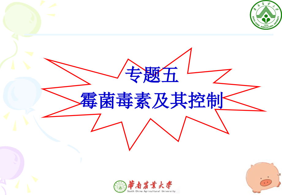 专题讲座5霉菌毒素及其控制.pptx_第1页