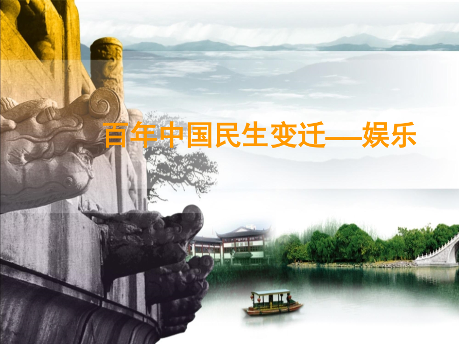 中国百年娱乐的变迁历史.pptx_第1页