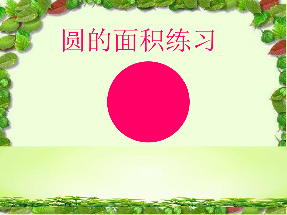 圆的面积计算题.pptx_第1页