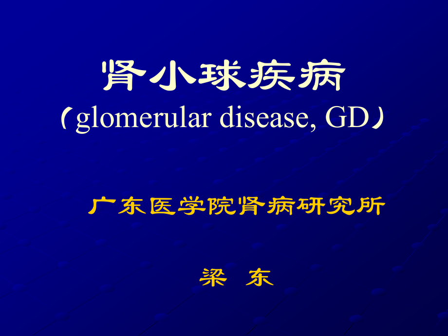临床医学概要教学资料临概肾小球疾病.pptx_第1页