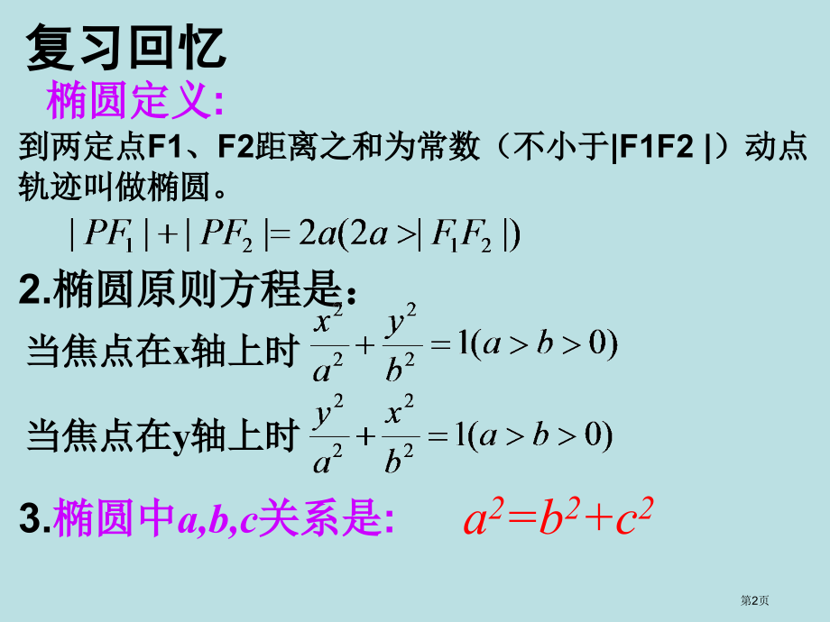 椭圆的焦点三角形公开课获奖课件.pptx_第2页