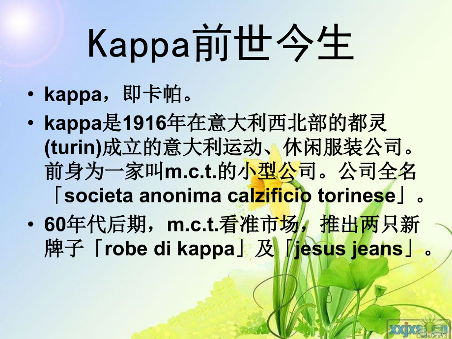 Kappa的商标分析.pptx_第1页