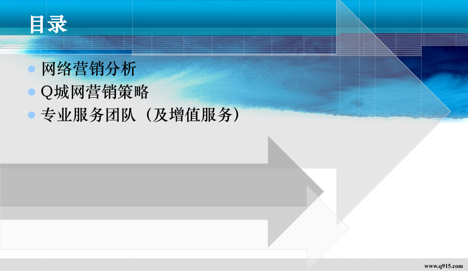 Q城网营销宣传案例模板.pptx_第1页