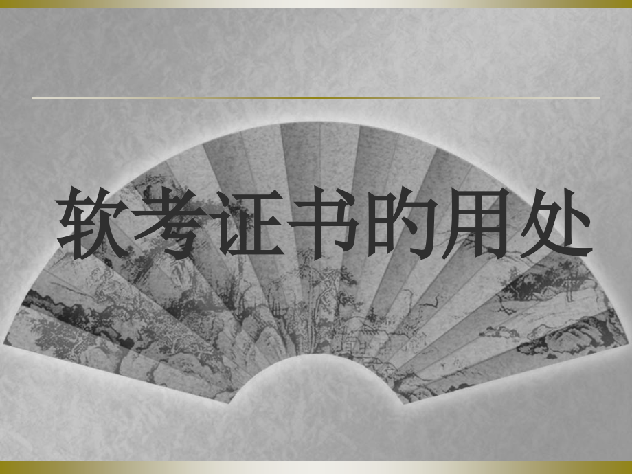 软考证书的用处.pptx_第1页