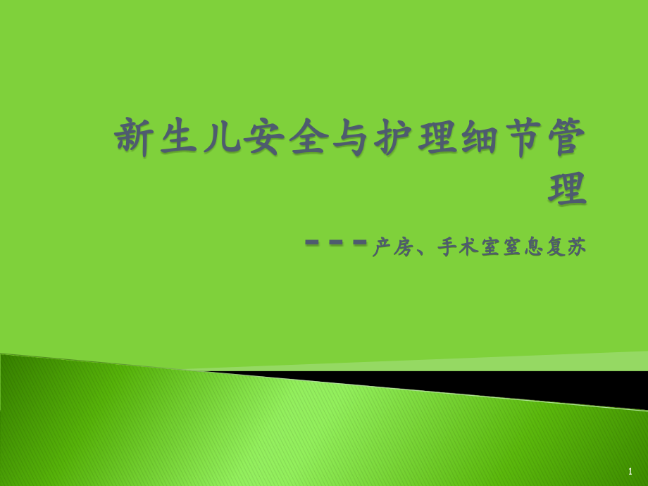 新生儿安全与护理细节管理庄.ppt_第1页