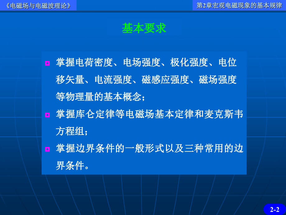 电磁场与电磁波理论课件PPT第2章培训讲学.ppt_第2页