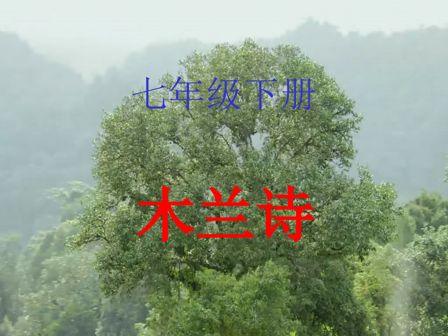 《木兰诗》ppt课件教学提纲.ppt_第1页