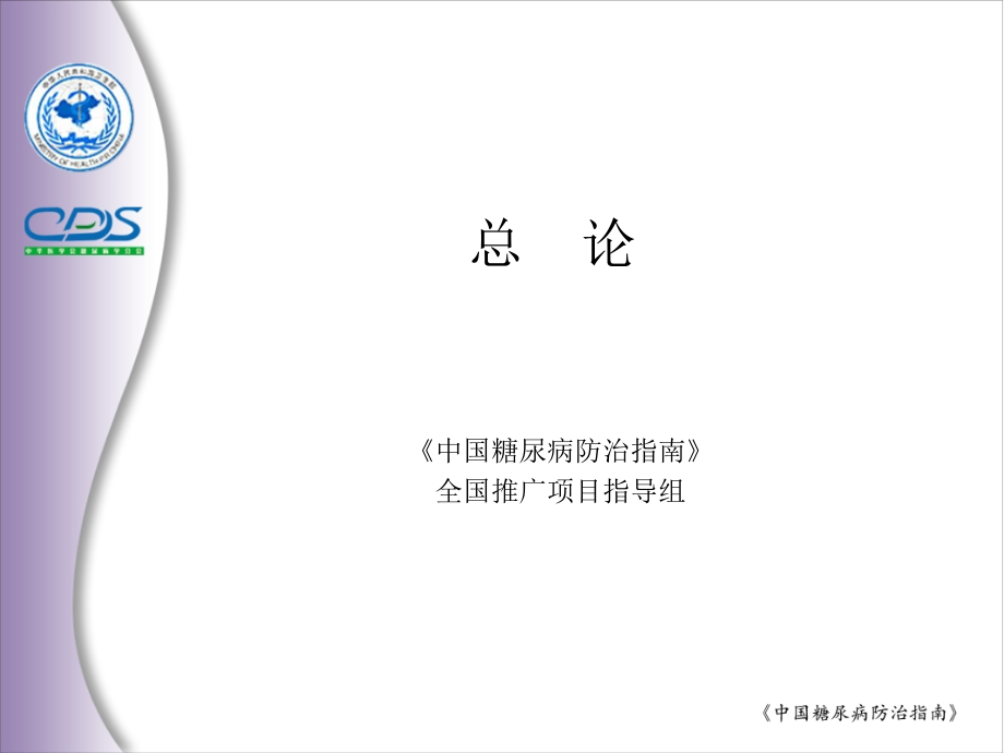 中国糖尿病防治指南.ppt_第1页