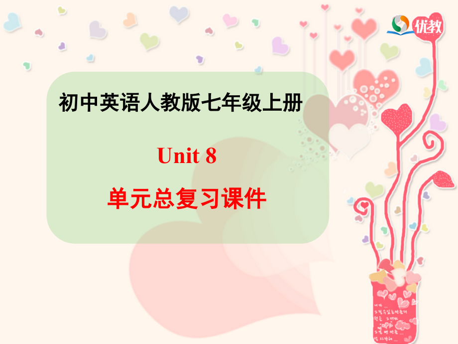 人教版七年级上册Unit8单元总复习课件(20张)教学提纲.ppt_第1页