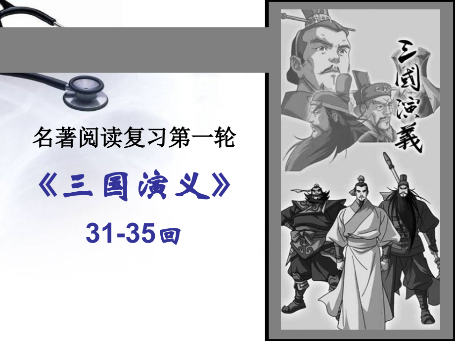 三国演义情节(一轮31-35回)说课讲解.ppt_第1页