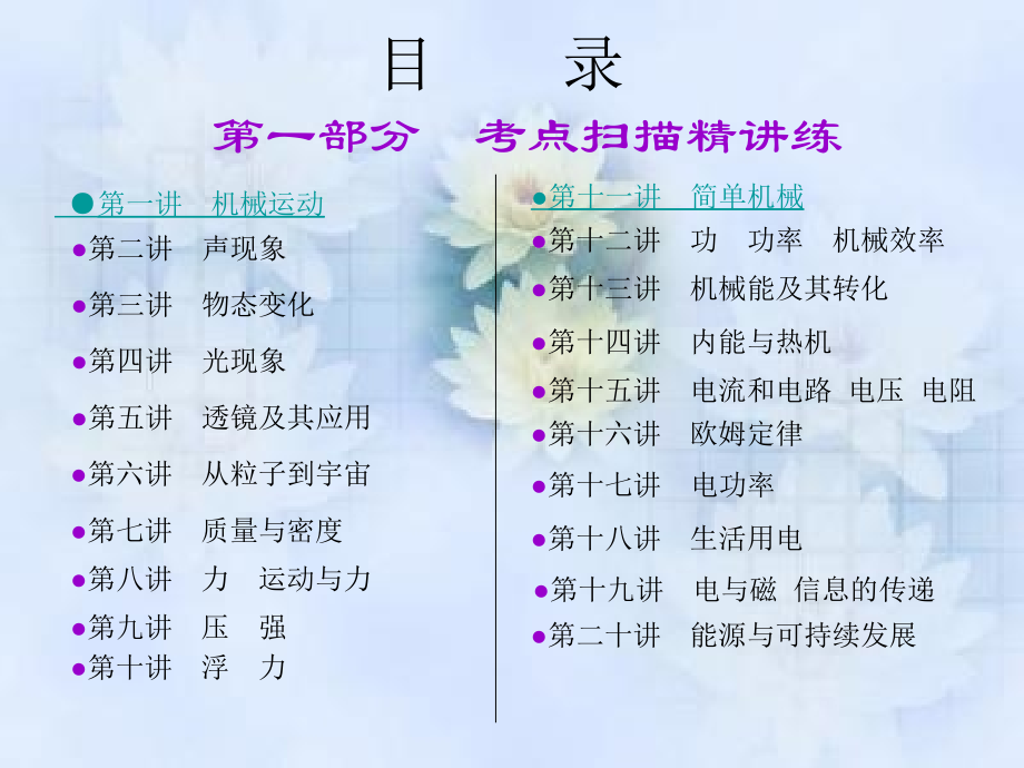 2020中考物理总复习课件(全)复习进程.ppt_第1页