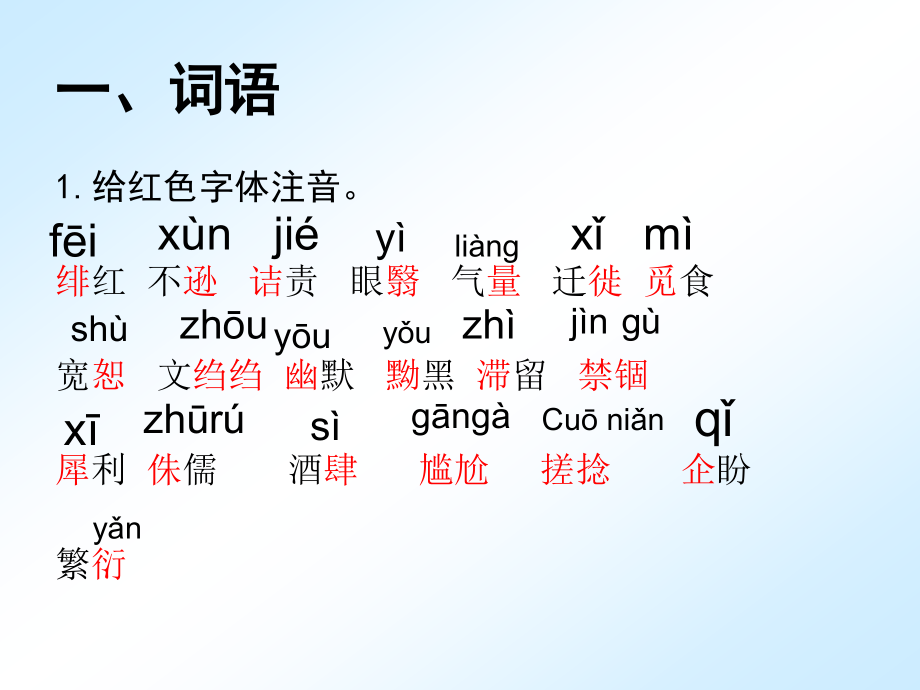八年级下册人教版语文第一单元复习课件教学提纲.ppt_第2页
