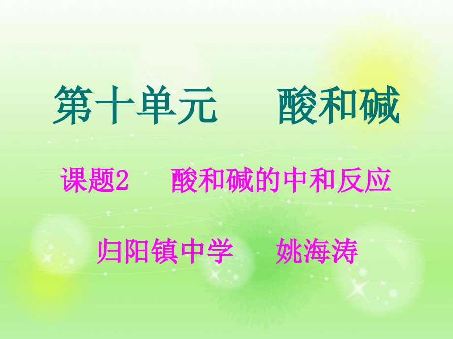 《酸和碱的中和反应》ppt课件备课讲稿.ppt_第1页