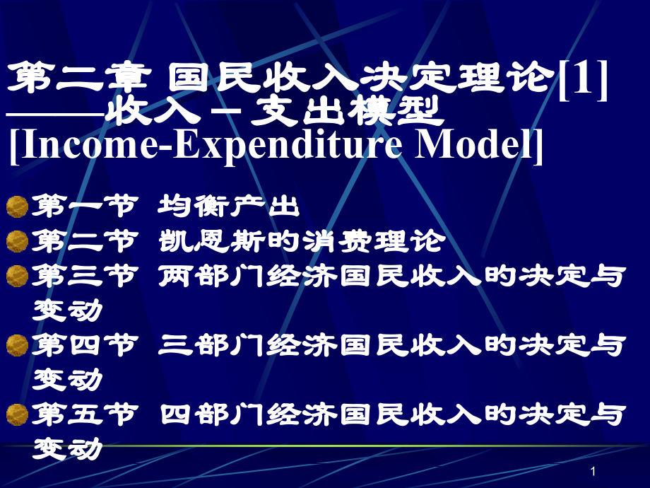 国民收入决定理论收入支出模型.pptx_第1页