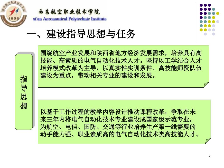 电气自动化技术重点专业建设方案汇报.教学内容.ppt_第2页