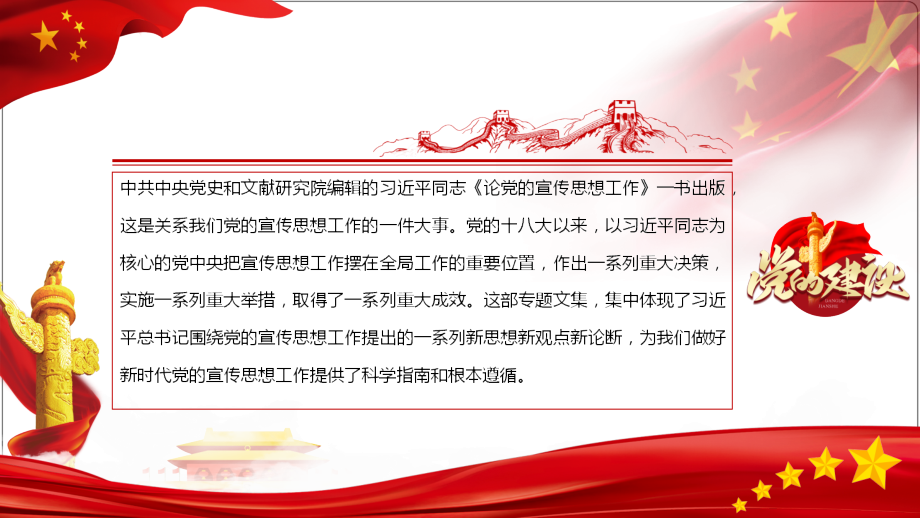 2021贯彻学习《论党的宣传思想工作》模板ppt.pptx_第2页