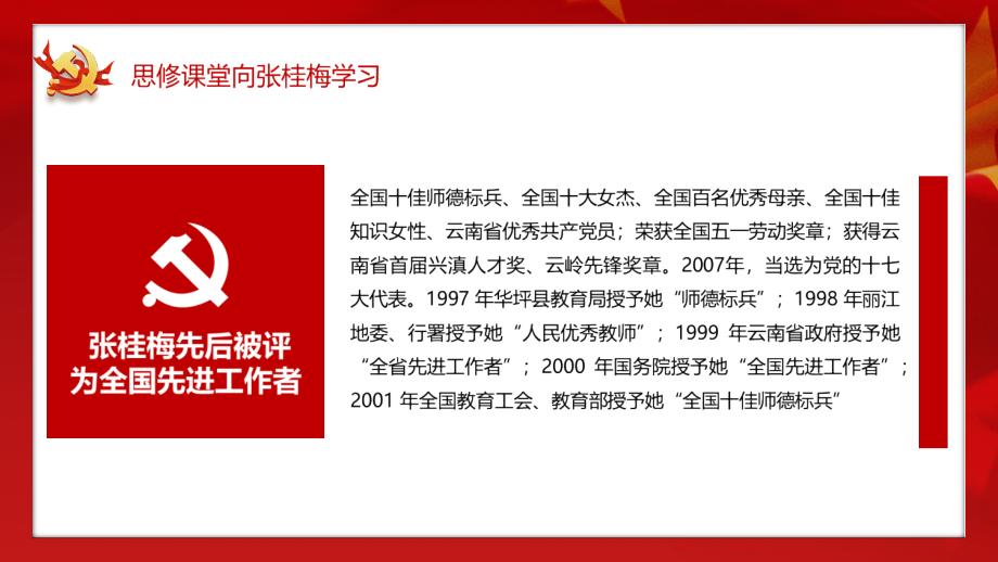 中小学2022年《向张桂梅全国先进工作者全国十佳师德标兵学习》主题课件.pptx_第2页
